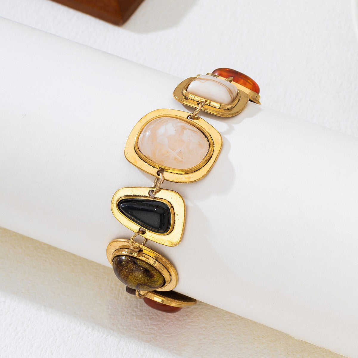 Natural Stone Crystal Glass Bracelet