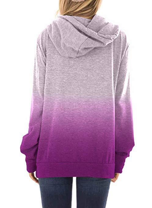 Two-colored fashion hoodies
