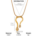 U-shaped Fairy Clavicle Necklace