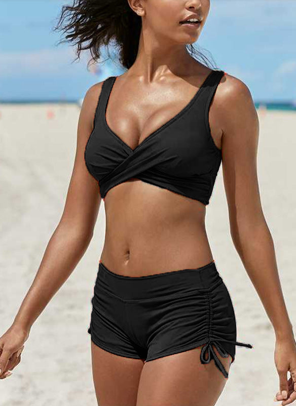 Removable Strap Bandeau Cheeky Swimsuit