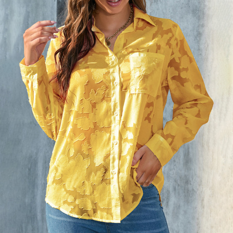 Sheer Button Down Shirts