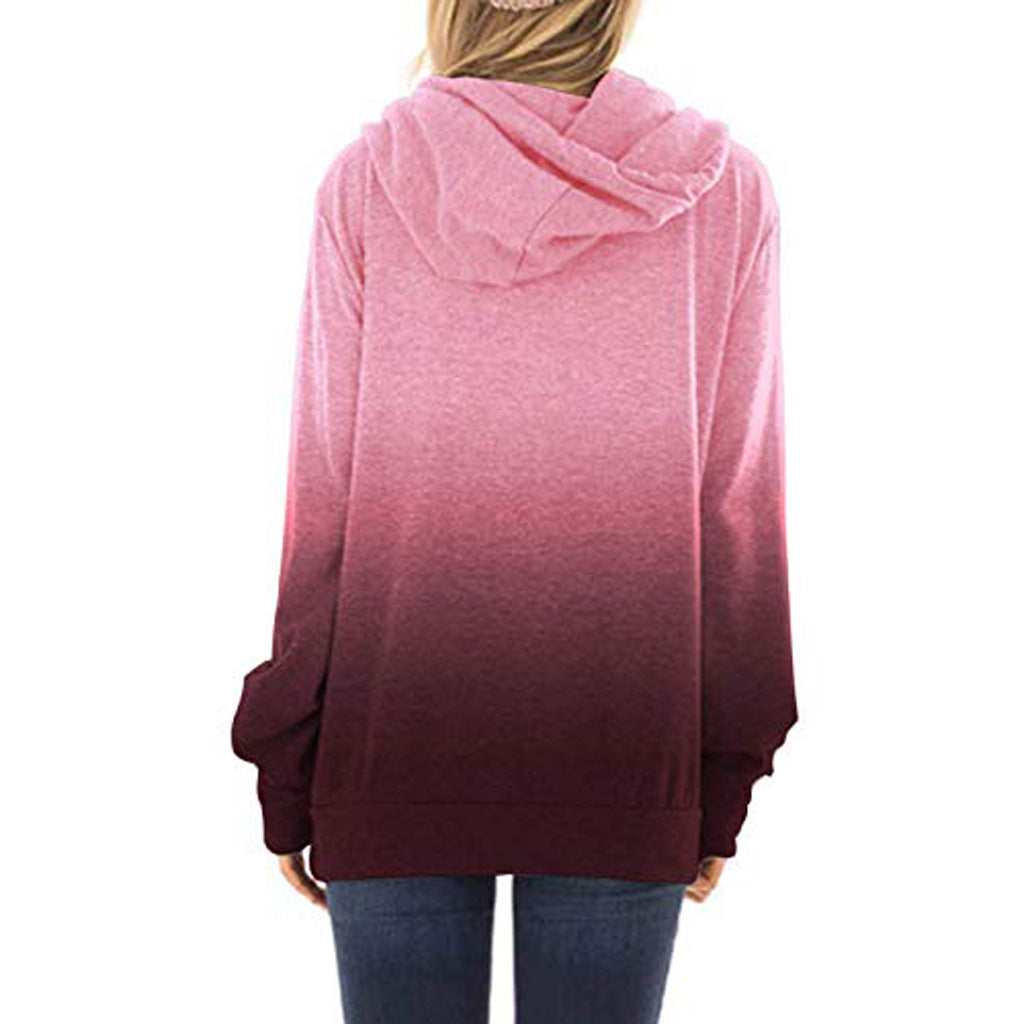 Two-colored fashion hoodies