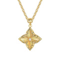 Cube 14k Gold-plated Zircon  Necklace
