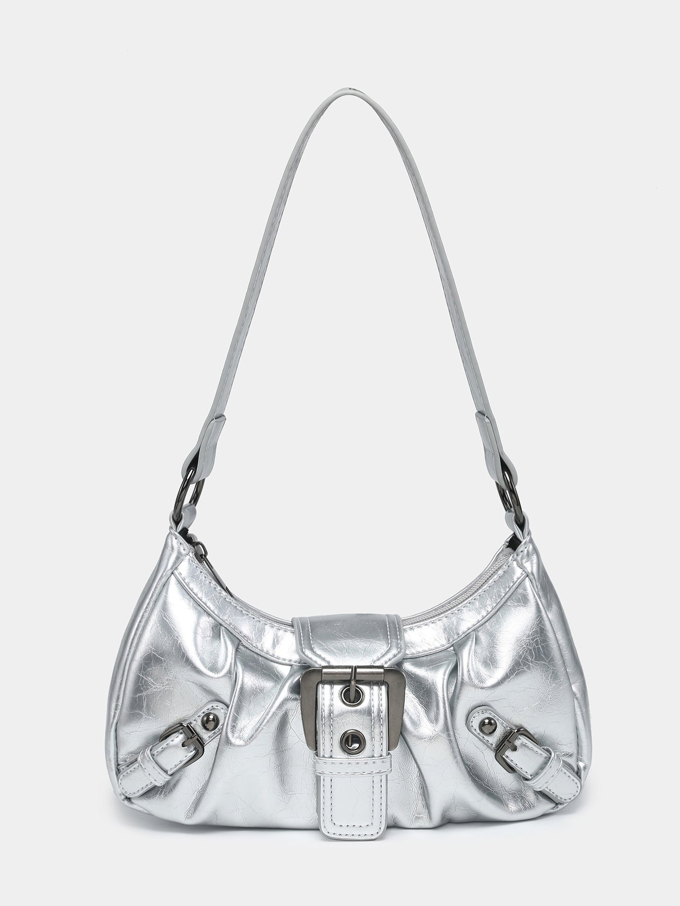 Vintage Two-tone Leather Shoulder Bag
