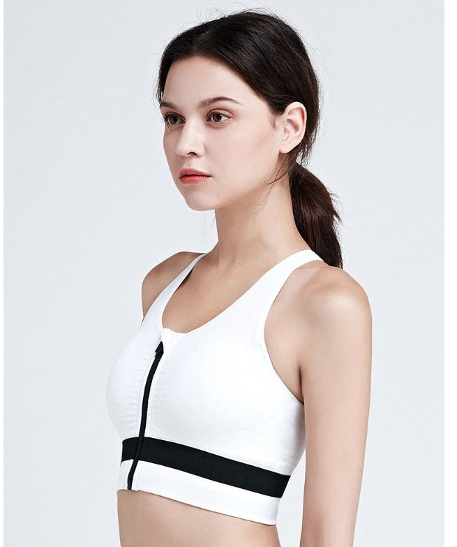 Zipper Sports Bras High-intensity Vest Gym Workout