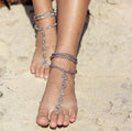 Three layer even exaggerated fringed Anklet