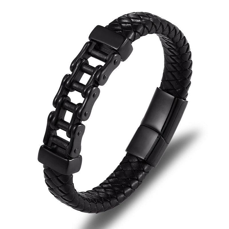 Leather Chain Braided Bracelet
