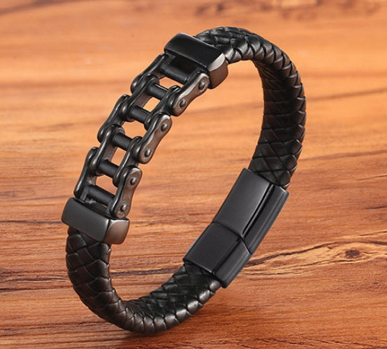 Leather Chain Braided Bracelet