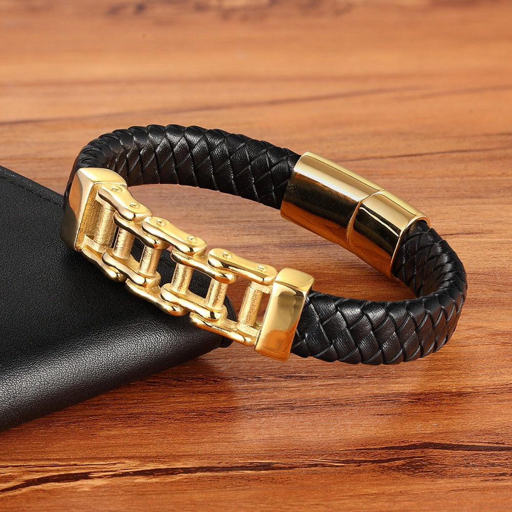 Leather Chain Braided Bracelet