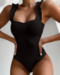 Push Up Monokini Solid Bathing Suits Summer Beach Wear