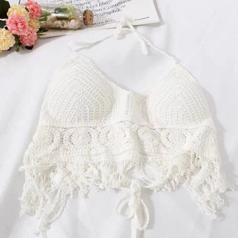 The Bra  Lace Cut-Out Sunscreen Shirt Three Piece Set