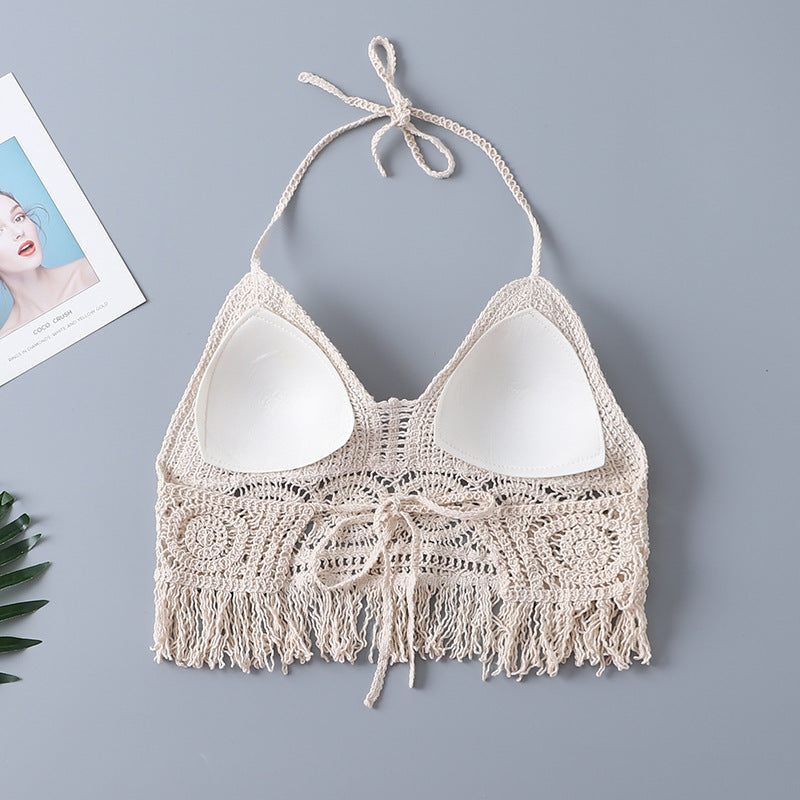 The Bra  Lace Cut-Out Sunscreen Shirt Three Piece Set