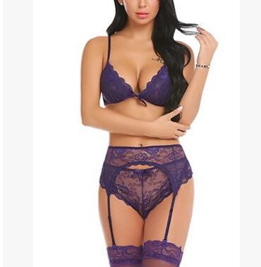 Multicolor Lace Garter Lingerie