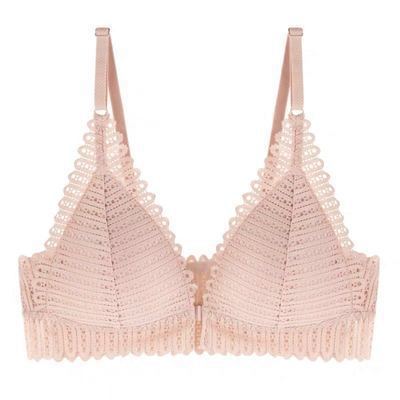 Gathering bra thin cup back Bra