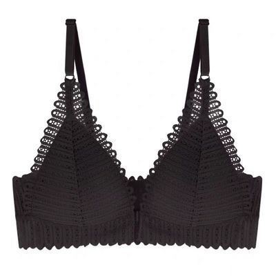 Gathering bra thin cup back Bra