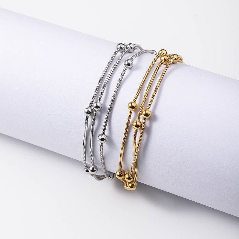 Three-layer Beaded Bracelet