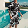 Men's T-Shirt Set Sporty Digital Print