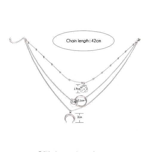 Boho Moon Map Necklace