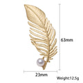 Matte Electroplated Pearl Brooch