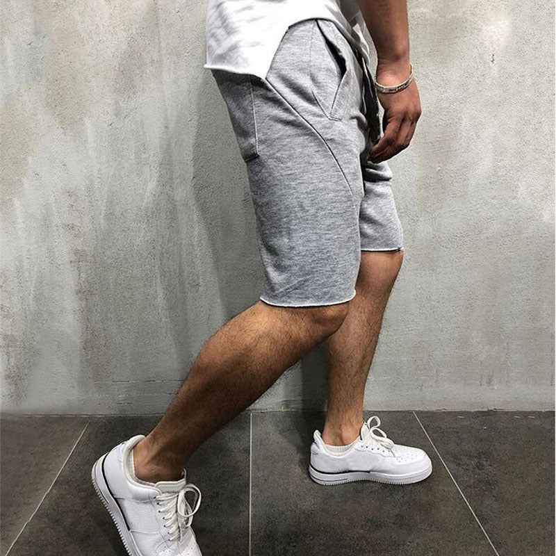 summer mens gym sports sport grey shorts