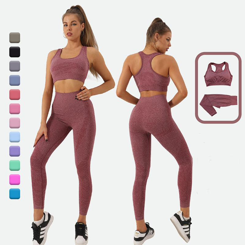 2PCS Sportswear Seamless Yoga Set