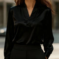 Shiny Finish Long Sleeve Dress Shirt