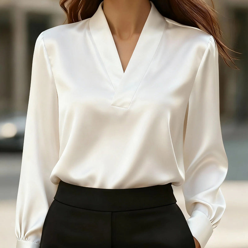 Shiny Finish Long Sleeve Dress Shirt