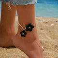 OT Buckle Flowers Anklet