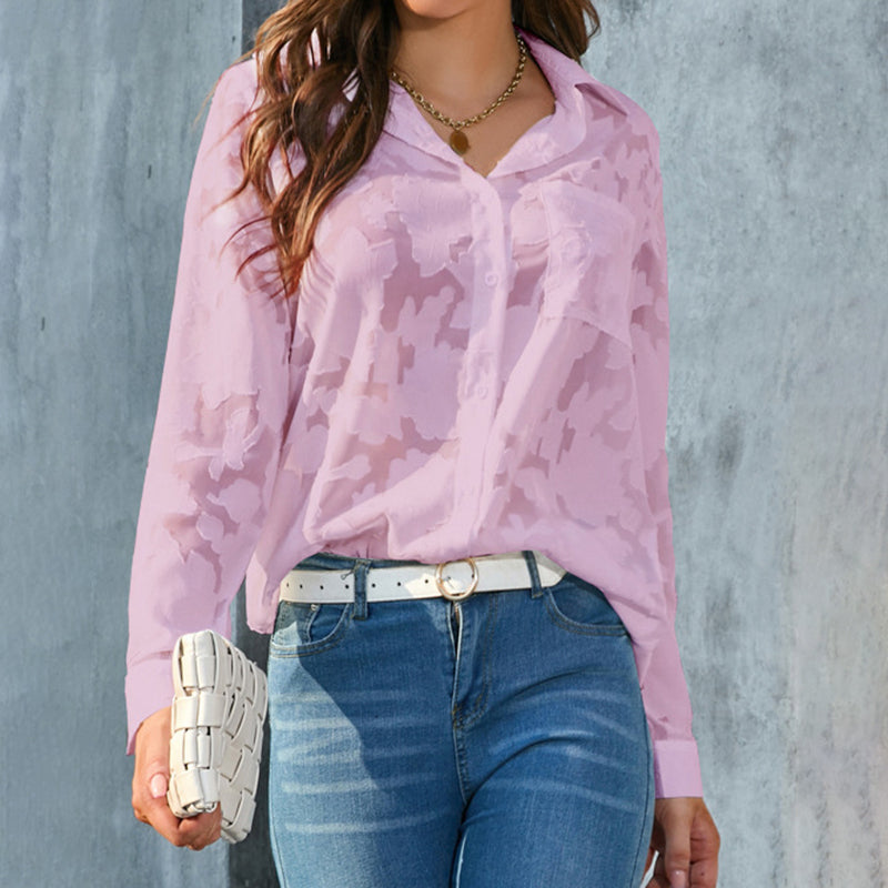 Sheer Button Down Shirts