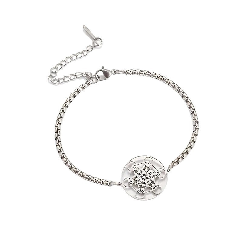 Hollow Ring Six-Loop Pendant Bracelet