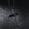 Nails cross pendants necklace
