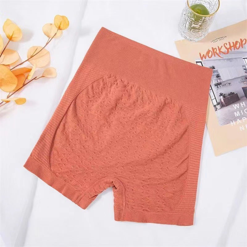 Grid Design Shorts Gym Yoga Pants