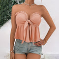 Bustier Tie-Waist Sleeveless Vest TOP