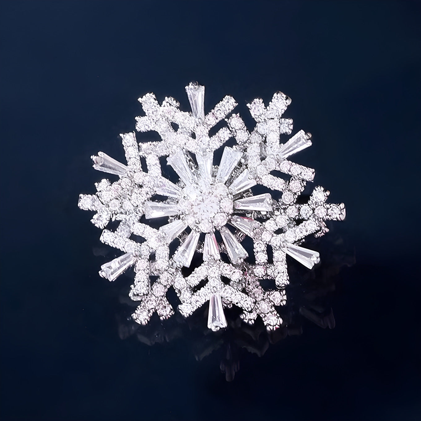 Spinning Snowflake Pin Corsage