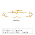 Hollow Heart Shaped Love Anklets