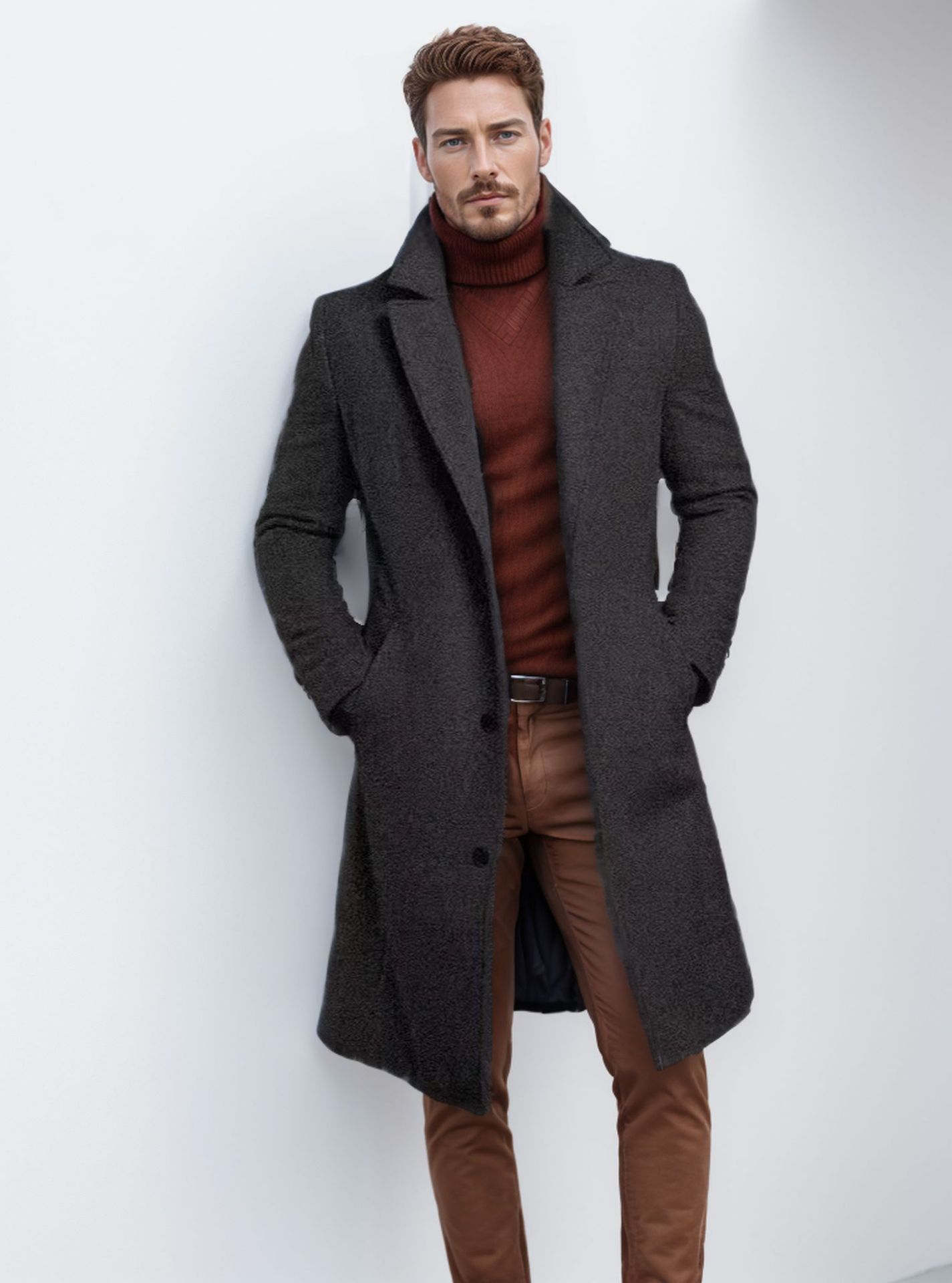 Business Mid-length Trench Coat