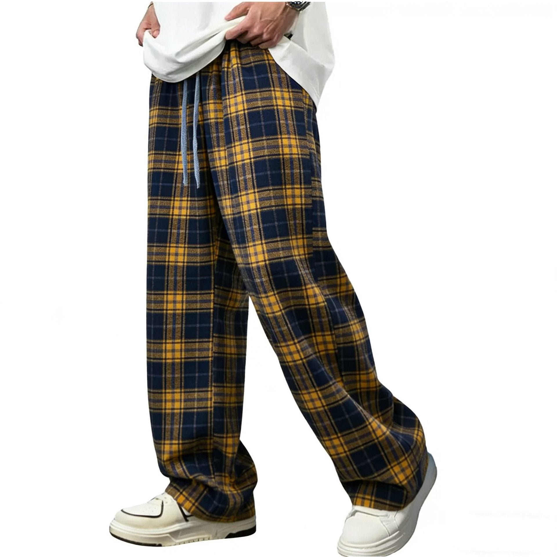 Checkered Harem Pants Trouser