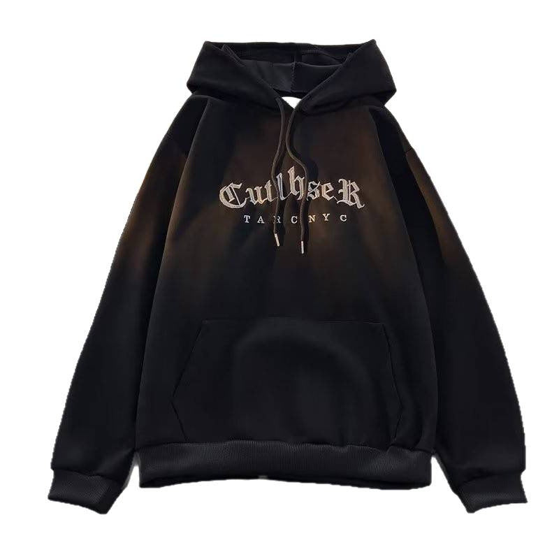 Premium Letter-Embroidered Hoodie