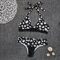 Sunflower Print High Waist Ladies Bikini