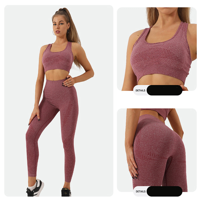 2PCS Sportswear Seamless Yoga Set