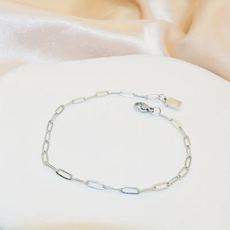 Non-fading Lock Chain Bracelet