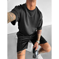 Men's Short Sleeve Shorts Suit