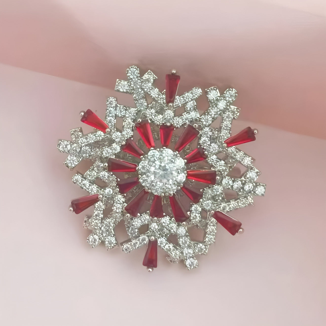 Spinning Snowflake Pin Corsage