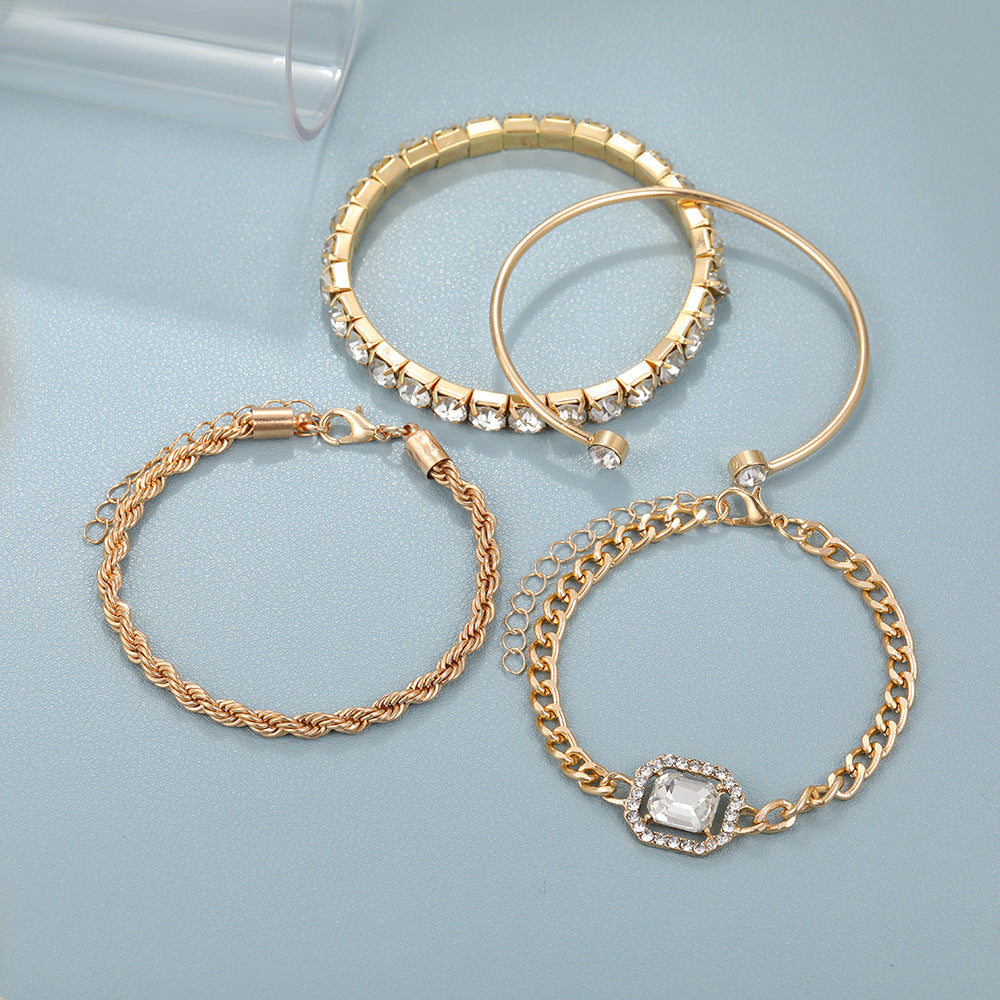 4 Pcs Crystal Bracelet