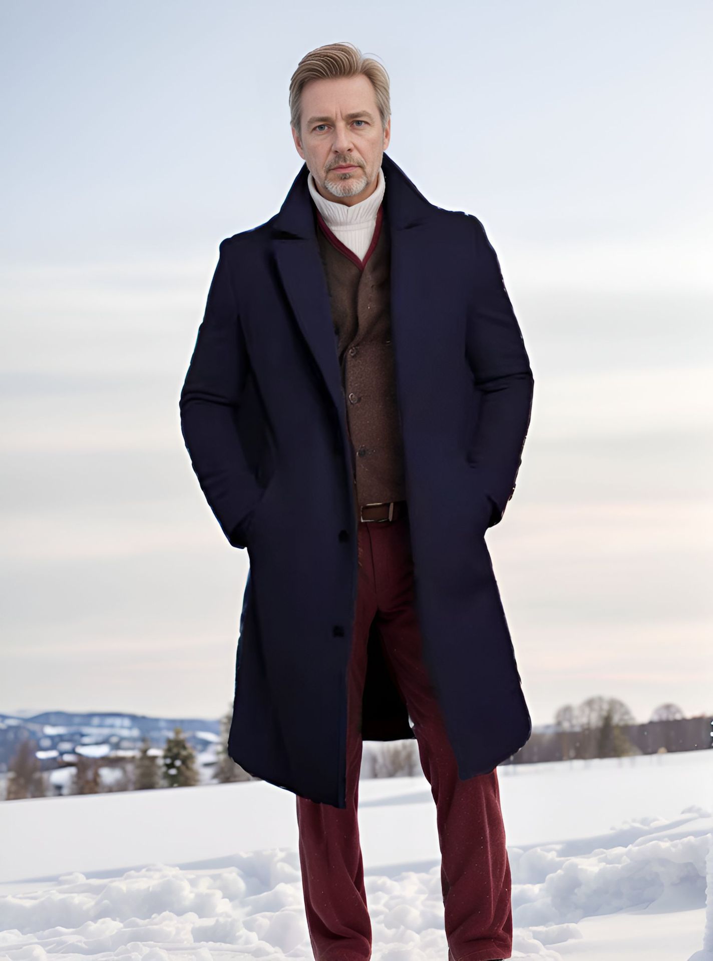 Business Mid-length Trench Coat