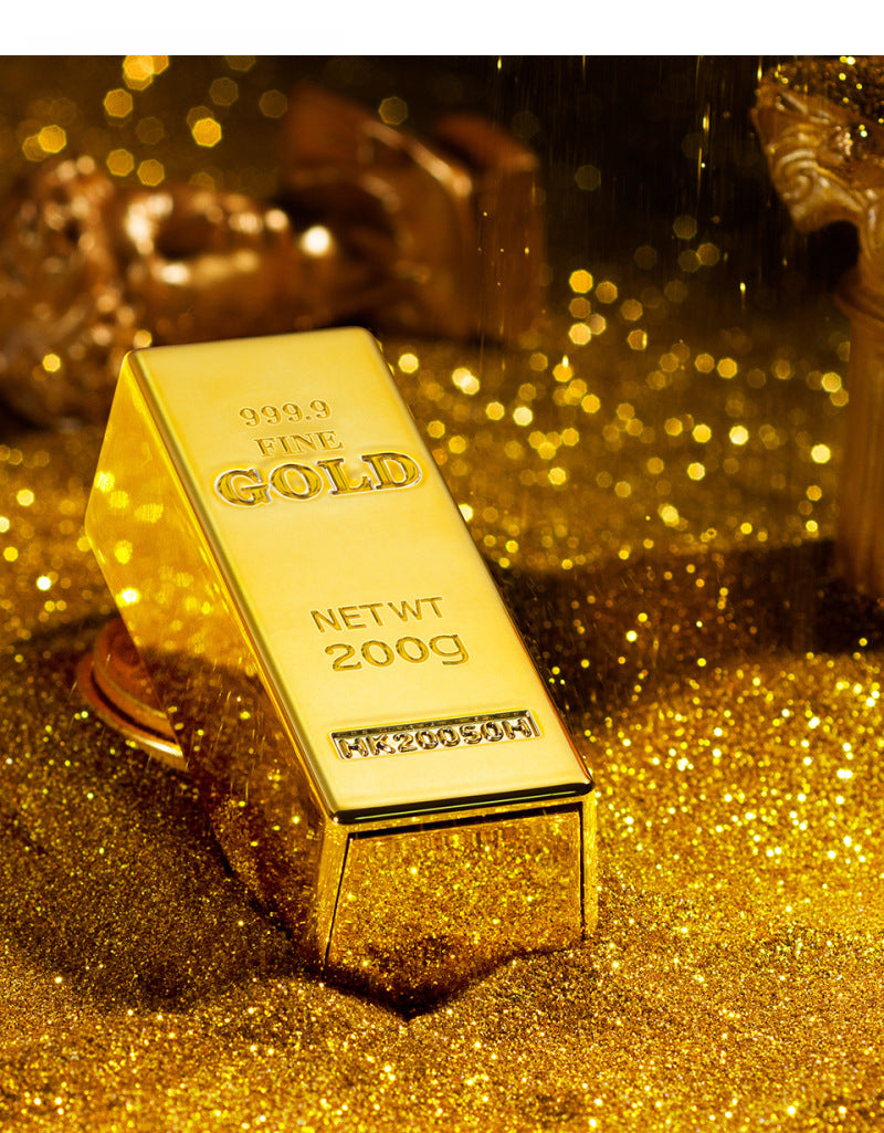 Shiny Gold Powder Lipstick