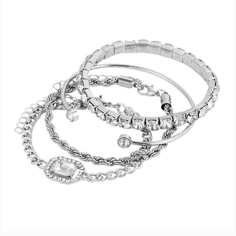 4 Pcs Crystal Bracelet