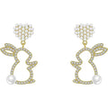 Pearl Bunny Earrings