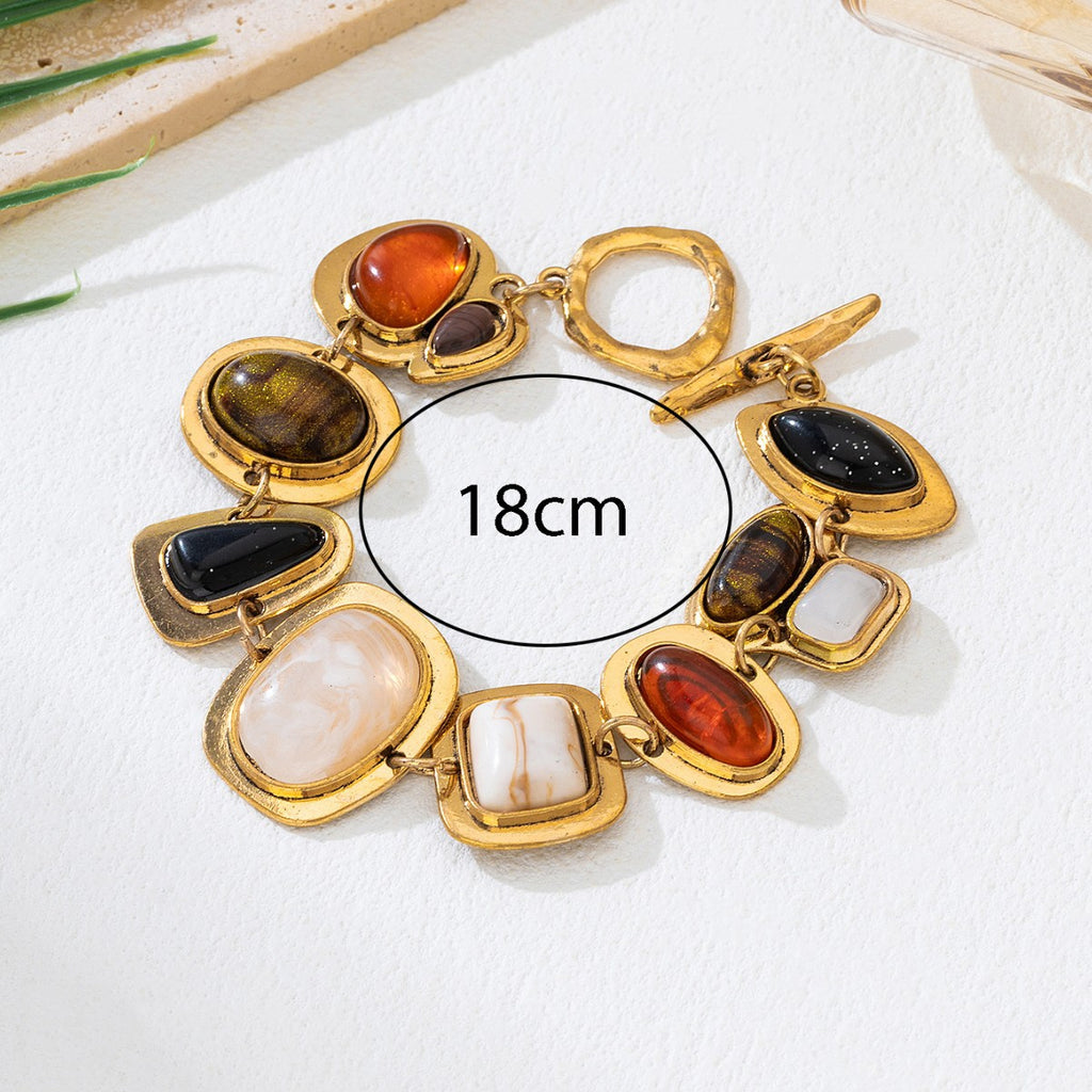 Natural Stone Crystal Glass Bracelet
