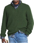 Casual Loose Zip Stand Collar Sweater